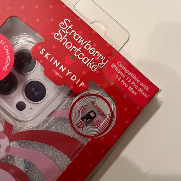 Strawberry Shortcake iPhone 14 Pro Max (or 13 Pro Max) Case Glitter NWT (e/x) - Picture 6 of 9